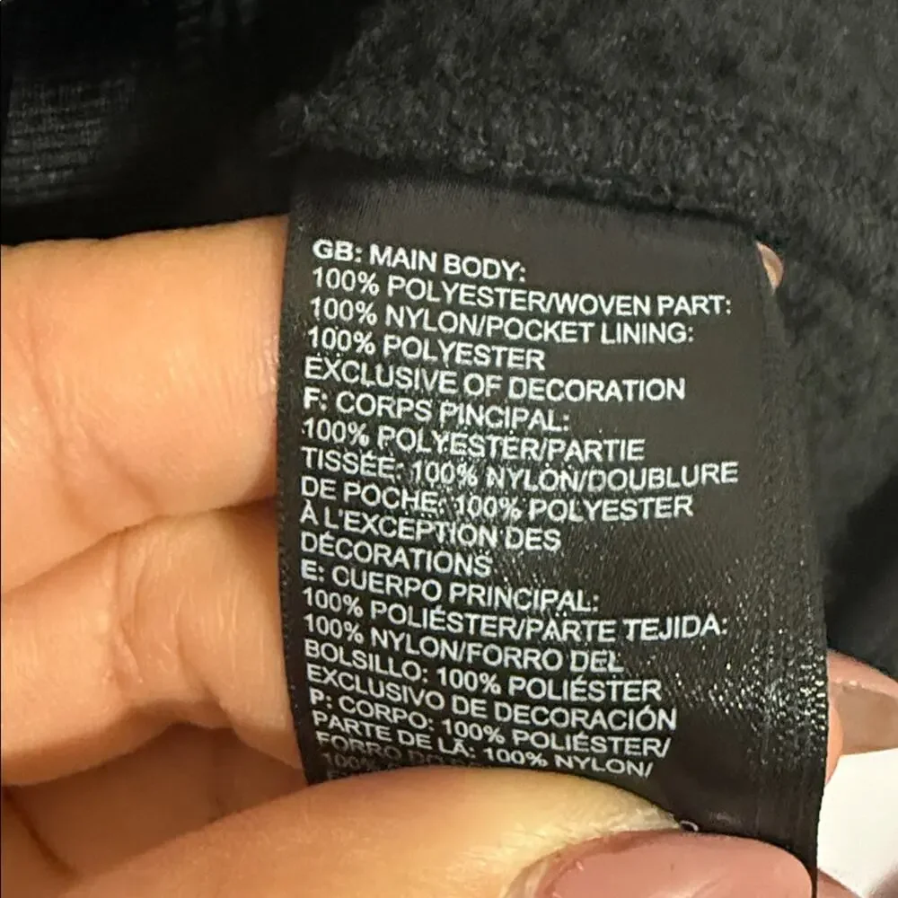 The North Face Men Black Fleece Vest Size M
